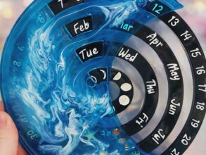 calendrier lunaire résine