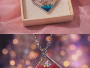 Collier personnalisé en résine