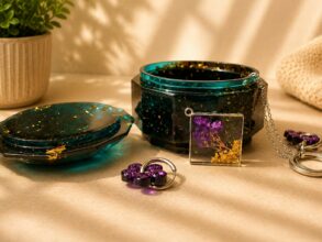Boîte à bijoux en résine personnalisée Les Créas d’Alex