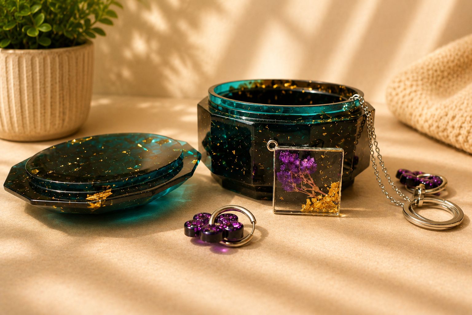 Boîte à bijoux en résine personnalisée Les Créas d’Alex