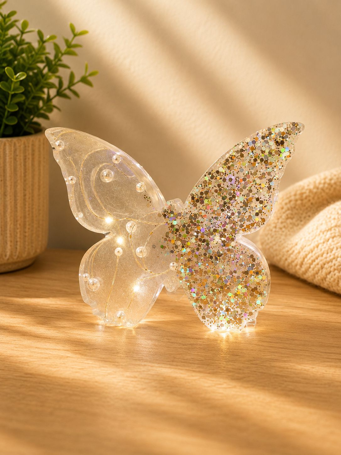 Papillon lumineux en résine avec LED Les Créas d’Alex